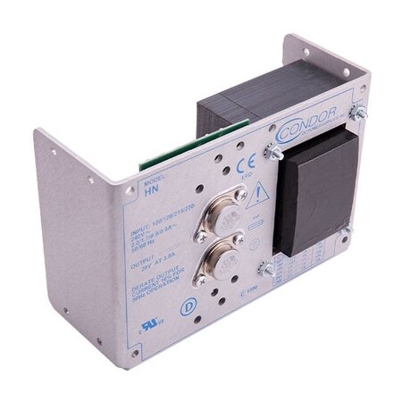 Sl Power / Condor AC to DC Power Supply, 100 to 120V AC, 28V DC, 84W, 3A, Chassis HN28-3-A+G
